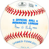 Curt Motton Autographed Official AL Baseball Baltimore Orioles Beckett BAS QR #BM25091