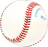 Tom Tommy Dunbar Autographed Official AL Baseball Texas Rangers Beckett BAS QR #BM25191