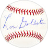 Lon Goldstein Autographed Official MLB Baseball Cincinnati Reds Beckett BAS QR #BM25257
