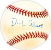 Dick Schaap Autographed Official NL Baseball Sportswriter Broadcaster Beckett BAS QR #BM25533