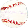 Al Milnar Autographed Official MLB Baseball Cleveland Indians "Final Out on DiMaggio's Streak 7-16-41" Beckett BAS QR #BM25655