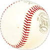 Johnny Edwards Autographed Official Giles NL Baseball Cincinnati Reds Beckett BAS QR #BM25658