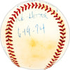 Steve Busby Autographed Official AL Baseball Kansas City Royals "No Hitter 6-19-74" Beckett BAS QR #BM25766