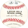 Jerry Martin Autographed Official NL Baseball Philadelphia Phillies, Chicago Cubs Beckett BAS QR #BM25797