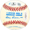 Johnny Sturm Autographed Official AL Baseball New York Yankees Beckett BAS QR #BM25812