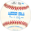 Mickey Rutner Autographed Official AL Baseball Philadelphia A's Beckett BAS QR #BM25309
