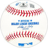 Pete Lovrich Autographed Official MLB Baseball KC A's Beckett BAS QR #BM25312