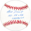 Gus Zernial Autographed Official League Baseball Philadelphia A's "1951 HR & RBI Champion" Beckett BAS QR #BM25327