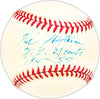 Wes Westrum Autographed Official NL Baseball New York Giants "1947-57" Beckett BAS QR #BM25384