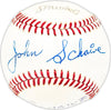 John Johnny Schaive Autographed Official Spalding Baseball Washington Senators Beckett BAS QR #BM25394