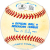 Ed Eddie Watt Autographed Official AL Baseball Baltimore Orioles Beckett BAS QR #BM25447