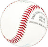 Les McCrabb Autographed Official League Baseball Philadelphia A's Beckett BAS QR #BM25007