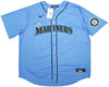 Seattle Mariners Julio Rodriguez Autographed Light Blue Nike Jersey Size XXL Beckett BAS QR Stock #213111