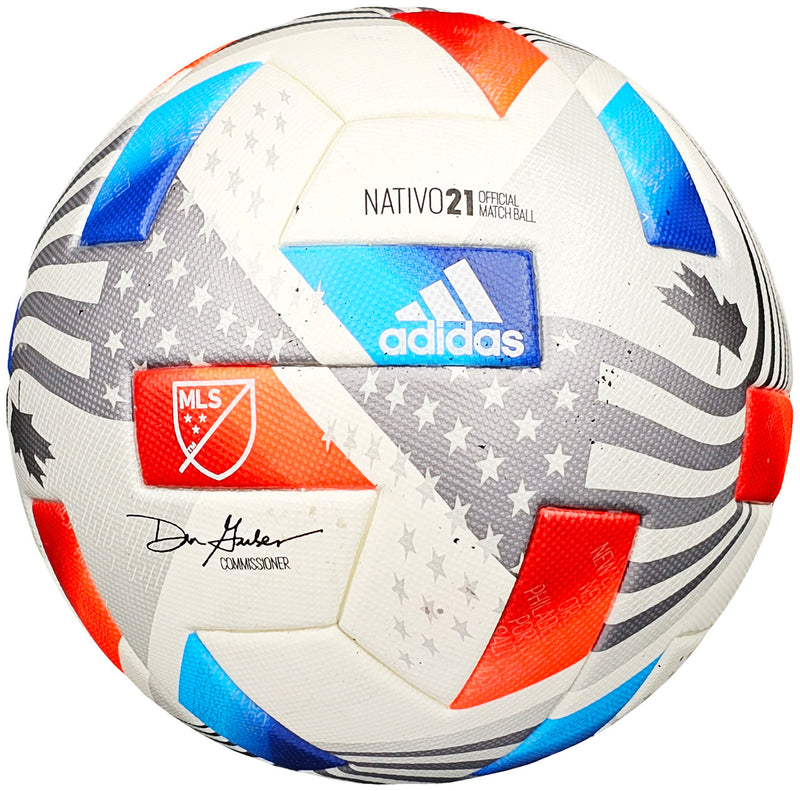 Unsigned 2021 Official MLS Game Match Used White Adidas Nativo Soccer Ball Seattle Sounders Fanatics Holo Stock #213039
