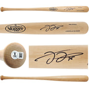 Frank Thomas Autographed Blonde Louisville Slugger Baseball Bat Chicago White Sox Beckett BAS Witness Stock #265860