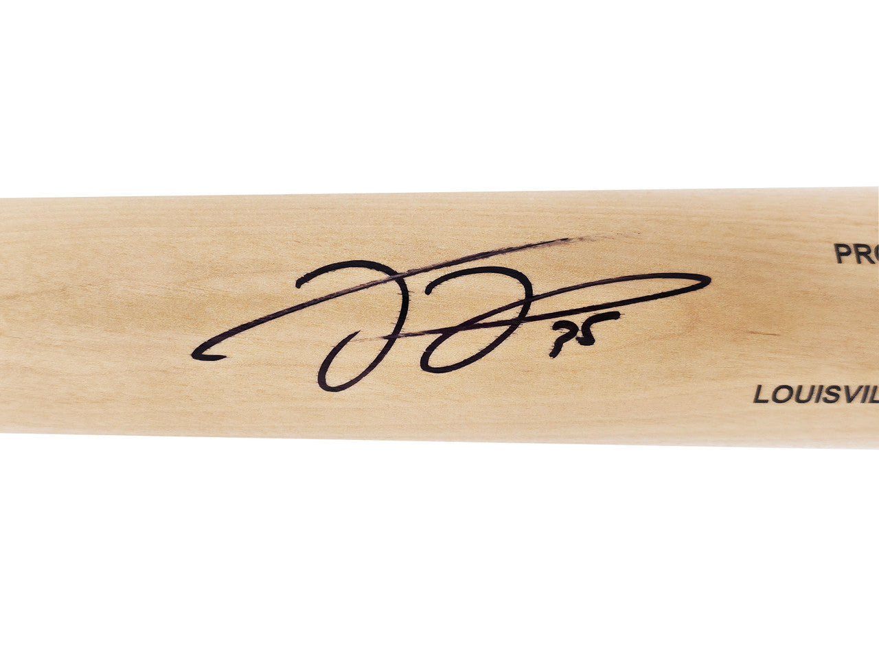 Frank Thomas Autographed Blonde Louisville Slugger Baseball Bat Chicago White Sox Beckett BAS Witness Stock #265860