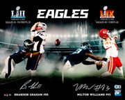 Brandon Graham & Milton Williams Autographed 16x20 Photo Philadelphia Eagles Beckett BAS Witness Stock #239727