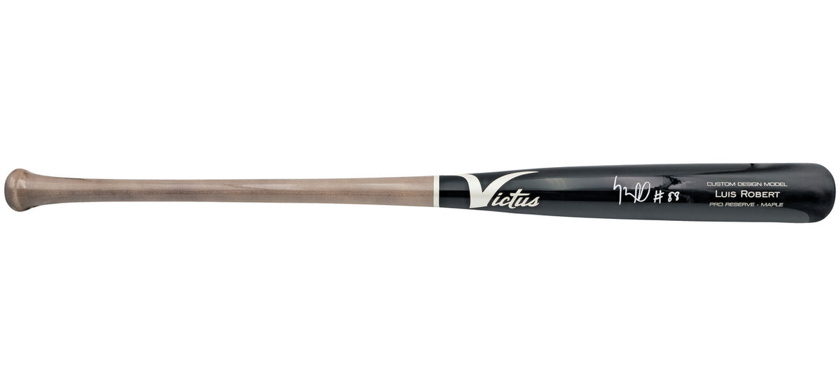 Luis Robert Jr. Autographed Black & Gray Victus Player Model Baseball Bat Chicago White Sox Beckett BAS Witness Stock #227298