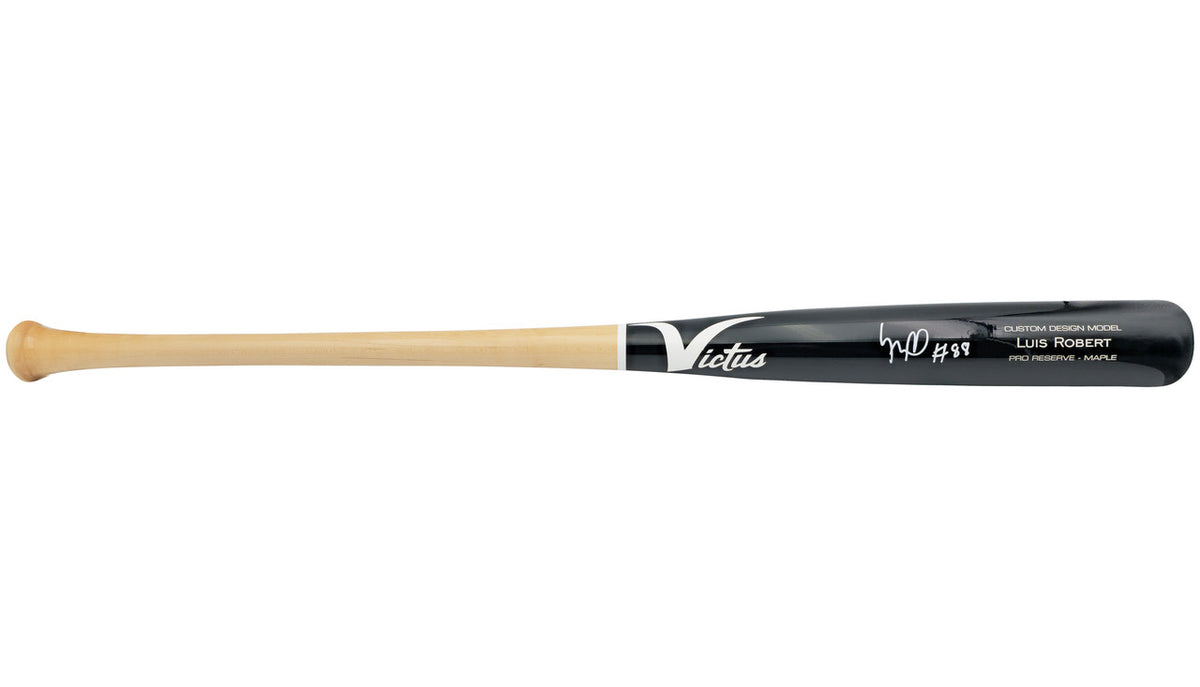 Luis Robert Jr. Autographed Black & Blonde Victus Player Model Baseball Bat Chicago White Sox Beckett BAS Witness Stock #227297