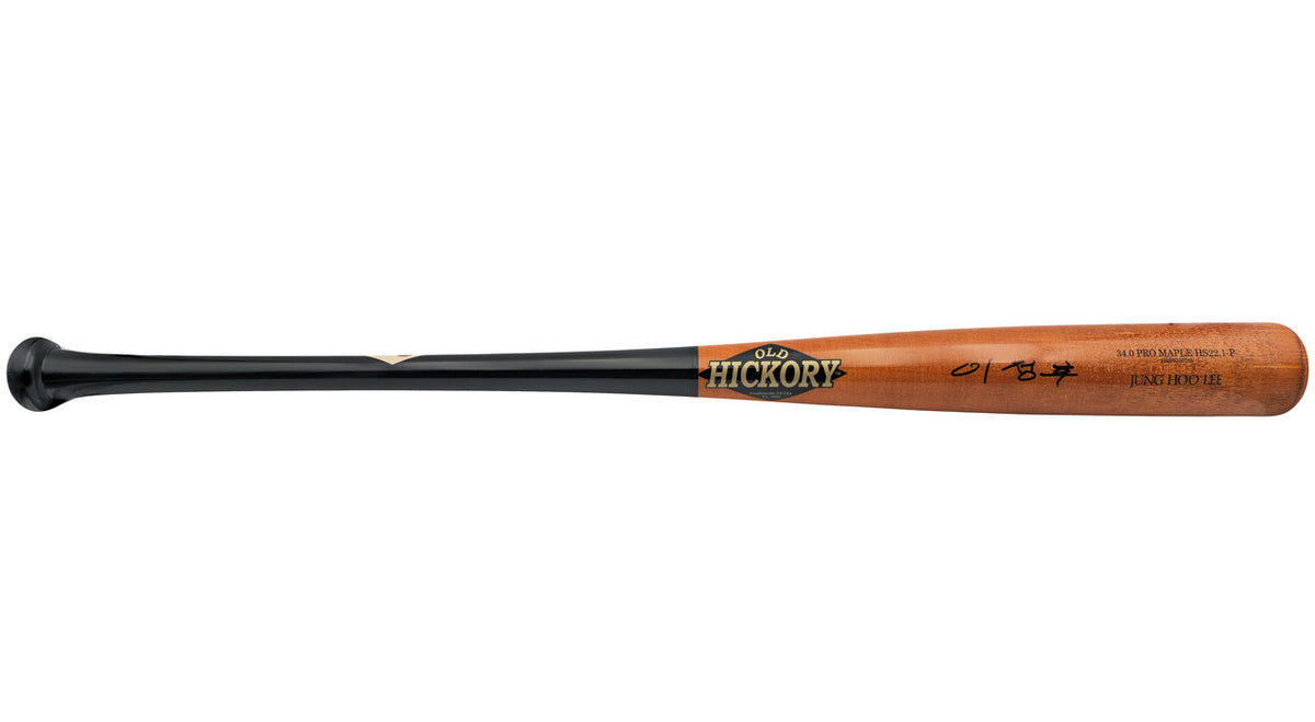 Jung Hoo Lee Autographed Orange & Black Old Hickory Player Model Baseball Bat San Francisco Giants Signed In Korean Beckett BAS Witness Stock #227305