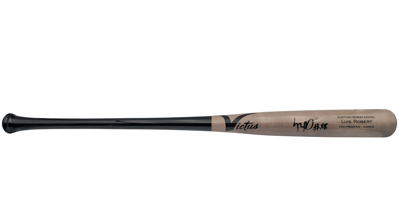Luis Robert Jr. Autographed Gray Victus Player Model Baseball Bat Chicago White Sox Beckett BAS Witness Stock #227296