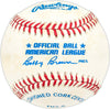 Jay Aldrich Autographed Official AL Baseball Milwaukee Brewers SKU #227481
