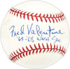 Fred Valentine Autographed Official League Baseball Washington Senators "64-68" SKU #227490