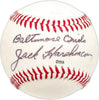 Jack Harshman Autographed Official Pacific Coast Baseball Baltimore Orioles SKU #227557
