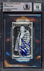 Mike Tyson Autographed 2015 Upper Deck Goodwin Champions Mini Card #123 Auto Grade Gem Mint 10 Beckett BAS #15498029
