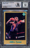 Mike Tyson Autographed 1991 Tuff Stuff Jr. Magazine Card #6 Auto Grade Gem Mint 10 Beckett BAS #15498037