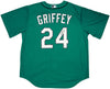 Seattle Mariners Ken Griffey Jr. Autographed Teal Nike Jersey Size XL Beckett BAS Witness Stock #212480