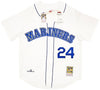 Seattle Mariners Ken Griffey Jr. Autographed White Authentic Mitchell & Ness 1989 Authentic Cooperstown Collection Jersey Size L Beckett BAS Witness Stock #212477