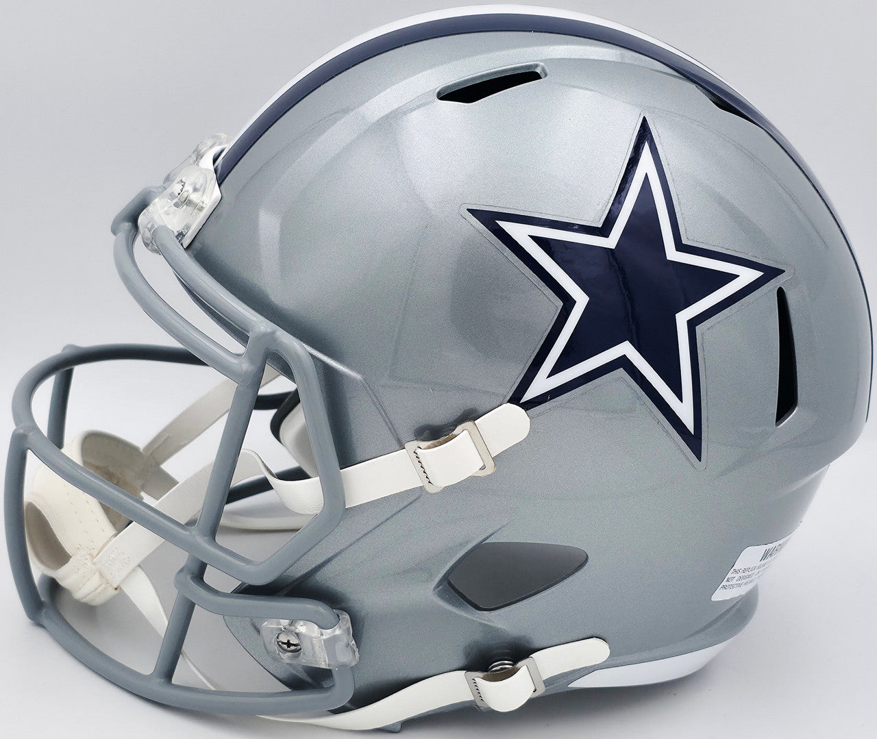 Roger Staubach Autographed Dallas Cowboys Silver Full Size Speed Replica Helmet Beckett BAS Witness Stock #238802
