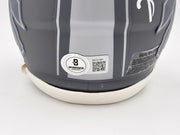 Jim Kelly, Thurman Thomas & Andre Reed Autographed Buffalo Bills Slate Gray Speed Mini Helmet Beckett BAS QR Stock #238933