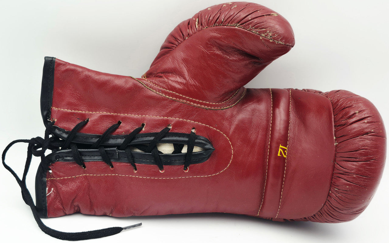 Muhammad Ali Autographed Red Everlast Boxing Glove "6-20-87" LH Beckett BAS & PSA/DNA #H47327
