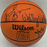 1977-78 Seattle Supersonics Team Autographed Wilson Official NBA Leather Game Ball Basketball With 11 Signatures Including Fred "Downtown" Brown Beckett BAS #AE31355