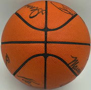 1977-78 Seattle Supersonics Team Autographed Wilson Official NBA Leather Game Ball Basketball With 11 Signatures Including Fred "Downtown" Brown Beckett BAS #AE31355