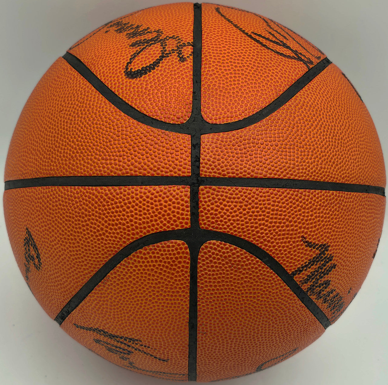 1977-78 Seattle Supersonics Team Autographed Wilson Official NBA Leather Game Ball Basketball With 11 Signatures Including Fred "Downtown" Brown Beckett BAS #AE31355