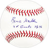 Bruce Miller Autographed Official MLB Baseball San Francisco Giants "SF Giants 73-76" SKU #225981