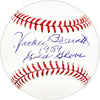 Jackie Brandt Autographed Official MLB Baseball San Francisco Giants "1959 Gold Glove" SKU #225987
