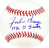 Jackie Brown Autographed Official MLB Baseball Washington Senators "70-71 Senators" SKU #226065