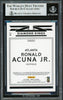 Ronald Acuna Jr. Autographed 2019 Donruss Diamond Kings Card #16 Atlanta Braves Beckett BAS #16710467