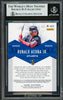Ronald Acuna Jr. Autographed 2019 Absolute Introductions Card #INT9 Atlanta Braves Beckett BAS #16710504
