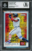 Ronald Acuna Jr. Autographed 2019 Panini Prizm Numbers Game Card #NG3 Atlanta Braves Beckett BAS #16710512