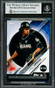 Ronald Acuna Jr. Autographed 2019 Topps Stickers Card #216 Atlanta Braves Beckett BAS #16710707