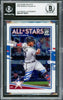 Ronald Acuna Jr. Autographed 2020 Donruss Optic Card #199 Atlanta Braves Beckett BAS #16710831