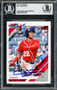 Juan Soto Autographed 2019 Donruss Variations Card #61 New York Mets Beckett BAS #16707797