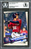 Juan Soto Autographed 2019 Topps Big League Card #397 New York Mets Beckett BAS #16703938
