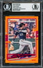 Juan Soto Autographed 2020 Donruss Holo Orange Card #162 New York Mets Beckett BAS #16704087
