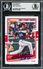 Juan Soto Autographed 2020 Donruss Variations Card #162 New York Mets Beckett BAS #16703995
